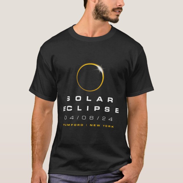 Camiseta Eclipse Solar de Nova York de 2024 Muord (Frente)