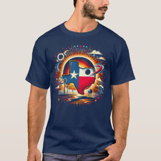 Camiseta Eclipse Solar do Texas 2024 Eclipes Solares da Noi