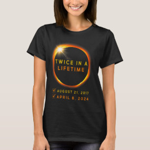 Camiseta Eclipse Solar Duas Vezes na Vida 2024