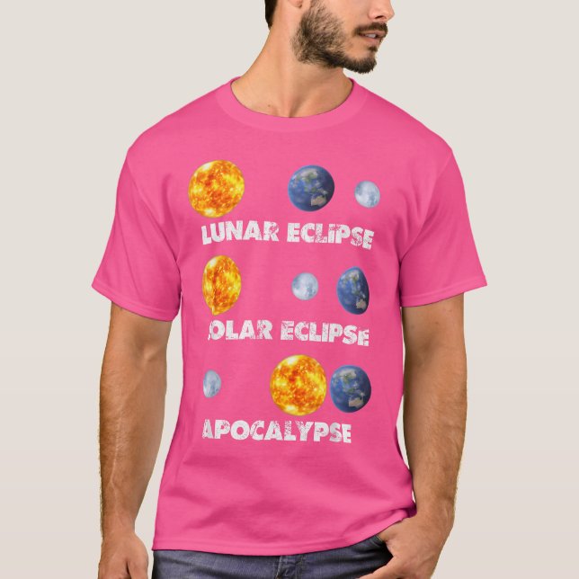 Camiseta Eclipse Solar Eclipse Apocalypse Funny Astro (Frente)