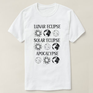 Camiseta Eclipse Solar Eclipse Solar Apocalypse Espaço Engr
