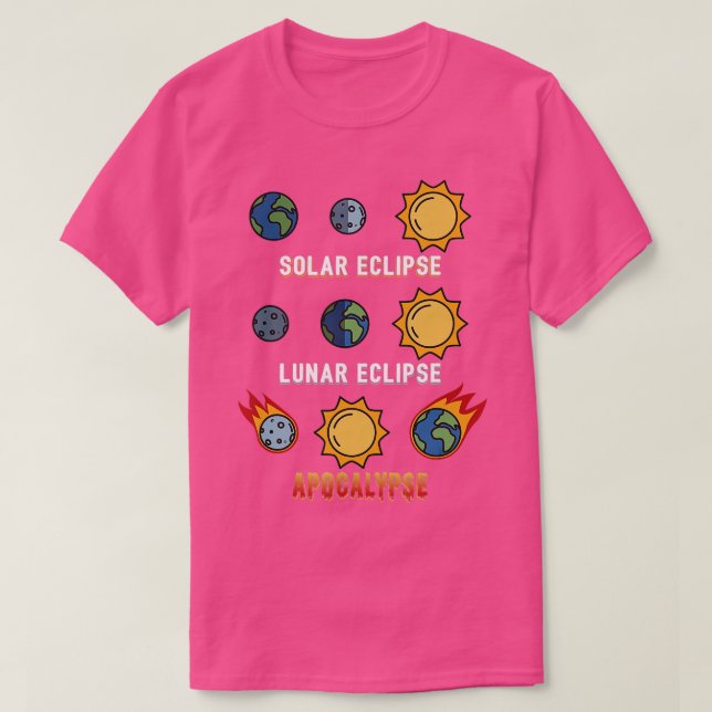 Camiseta Eclipse Solar Eclipse Solar Astronomia Apocalypse  (Frente do Design)