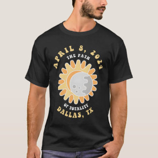Camiseta Eclipse Solar em Dallas Texas 8 de Abril de 2024