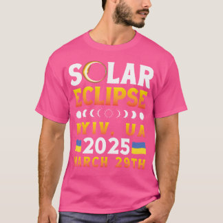 Camiseta Eclipse Solar Em Kiev Ua 2025 Março 29 Astronomia
