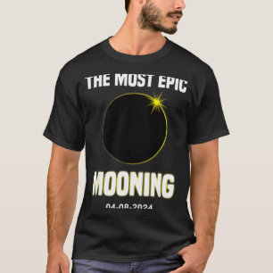 Camiseta Eclipse Solar Engraçado Lua 04 08