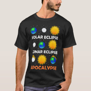 Camiseta Eclipse Solar Espaço do Professor de Ciência Lunar