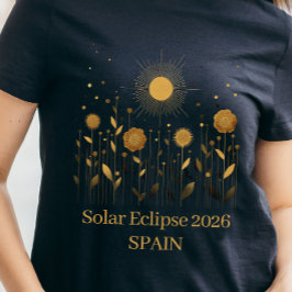Camiseta Eclipse Solar Floral 2026