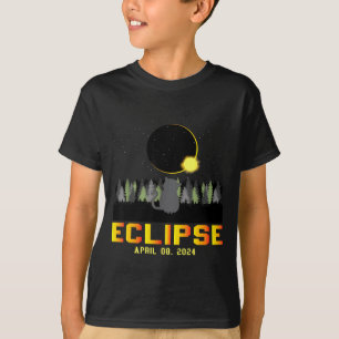 Camiseta Eclipse Solar Fofo em 8 de Abril Selfie