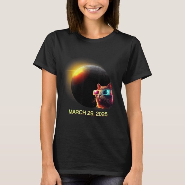 Camiseta Eclipse Solar Gato Eclipse Solar (Frente)