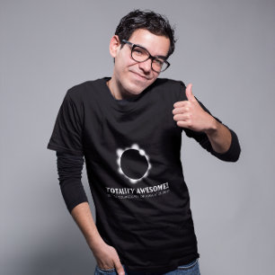 Camiseta Eclipse solar impressionante da totalidade