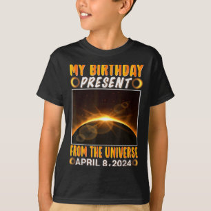 Camiseta Eclipse Solar no Aniversário 8 de Abril de 2024 Ec