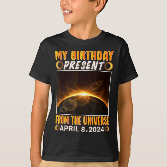 Camiseta Eclipse Solar no Aniversário 8 de Abril de 2024 Ec (Frente)