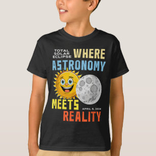 Camiseta Eclipse Solar Onde Astronomia Encontra Arte