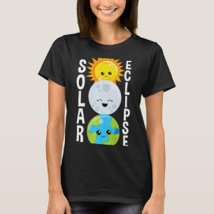 Camiseta Eclipse Solar Para Adultos E Crianças