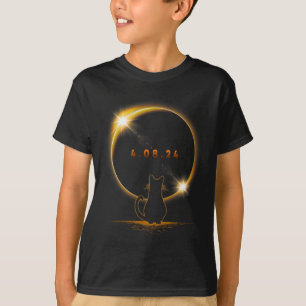 Camiseta Eclipse Solar T Óculos Eclipse Solares Vestindo Ga