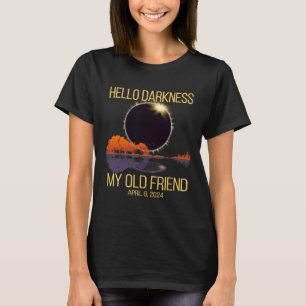 Camiseta Eclipse Solar Total 04.08.24 Olá Escuridão Meu Ant