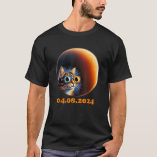 Camiseta Eclipse Solar Total 04 08 Abril 2024 Gato da Total