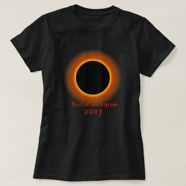 Camiseta Eclipse Solar Total 2017 T-Shirt (Frente do Design)