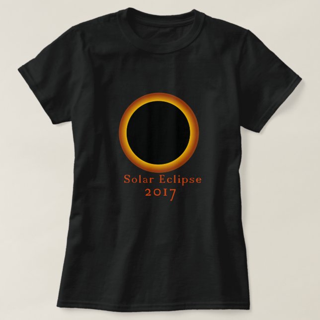 Camiseta Eclipse Solar Total 2017 T-Shirt (Frente do Design)