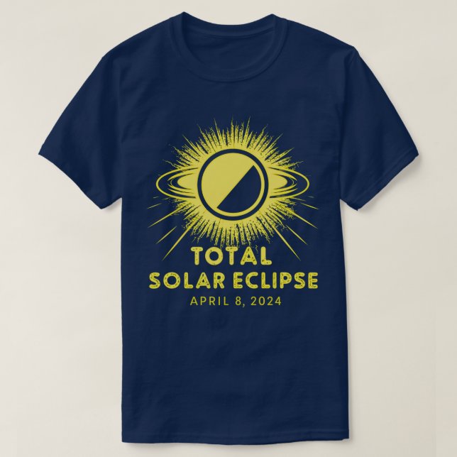 Camiseta Eclipse Solar Total 2024 (Frente do Design)