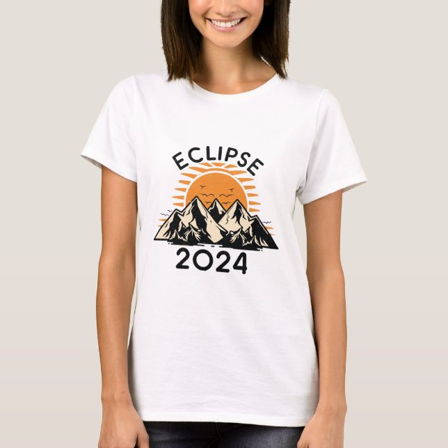 Camiseta Eclipse Solar Total 2024 (Frente)