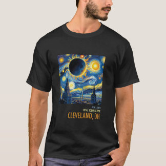 Camiseta Eclipse Solar Total 2024 Cleveland OH Longa Capa