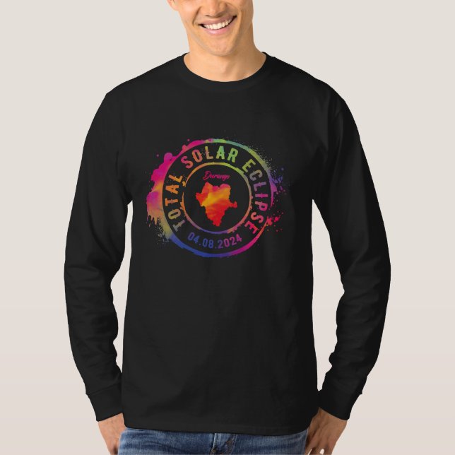 Camiseta Eclipse Solar Total 2024 México Durango Totalidade (Frente)