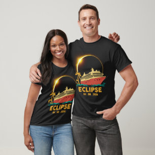 Camiseta Eclipse Solar Total 2024 Navio de Cruzeiro