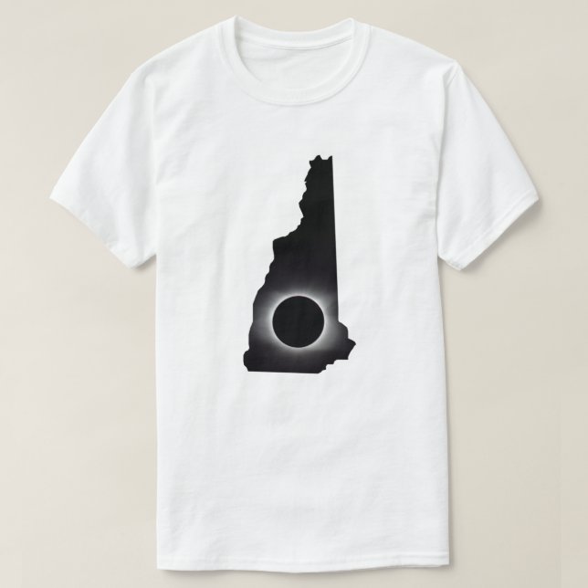 Camiseta Eclipse Solar Total 2024 New Hampshire T-Shirt (Frente do Design)