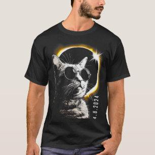 Camiseta Eclipse Solar Total 2024 Óculos Abril 8 Mulheres H