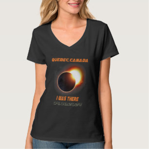 Camiseta Eclipse Solar Total 2024 Quebec Canadá 1