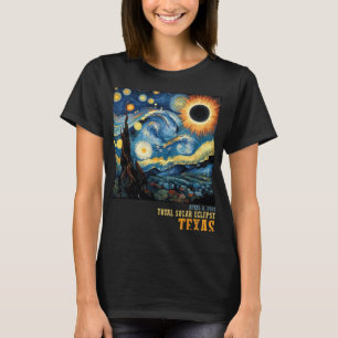 Camiseta Eclipse Solar Total 2024 Texas For Men Women