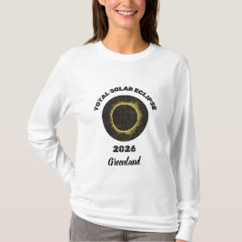 Camiseta Eclipse Solar Total 2026 Manga Longa Feminina
