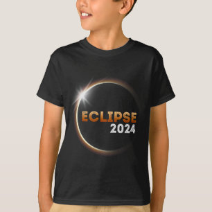 Camiseta Eclipse Solar Total 8 De Abril De 2024 Para Menina
