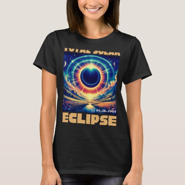 Camiseta Eclipse Solar Total Abril 8 2024 Eclip Solar Texas (Frente)