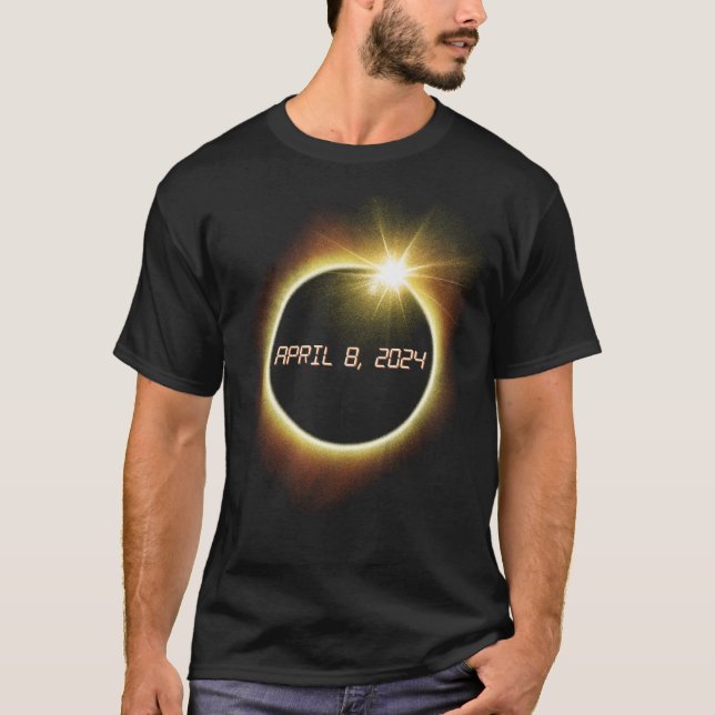 Camiseta Eclipse Solar Total Abril 8 2024 Eclipse Totalidad (Frente)