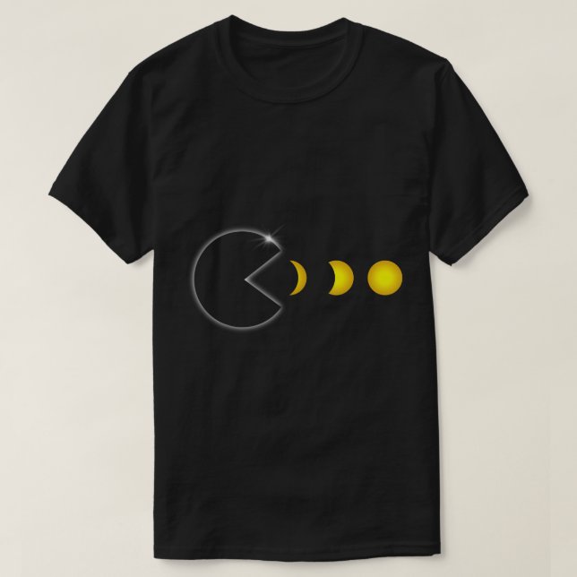 Camiseta Eclipse Solar Total Abril 8 2024 Fases Engraçadas  (Frente do Design)