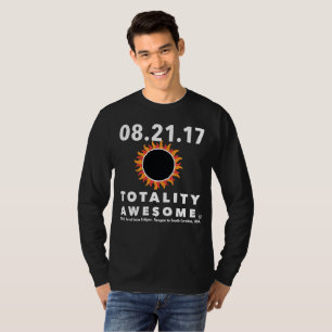 Camiseta Eclipse solar total da "camiseta impressionante