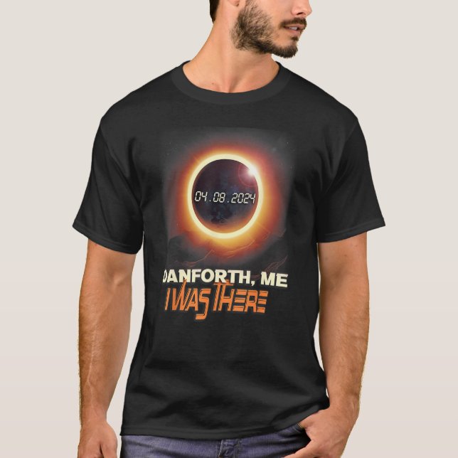 Camiseta Eclipse Solar Total Danft Maine ME (Frente)