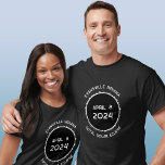 Camiseta Eclipse Solar Total de Evansville Indiana 2024<br><div class="desc">Celebre o Eclipse Solar Total em 8 de abril de 2024 em Evansville,  Indiana. Altere o texto para personalizar.</div>