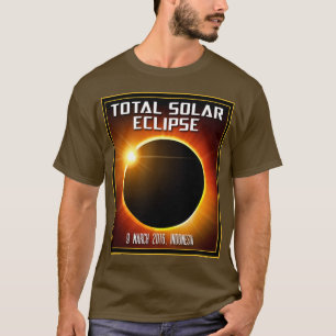 Camiseta Eclipse solar total de Indonésia (2016)