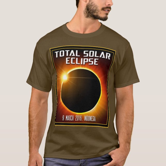 Camiseta Eclipse solar total de Indonésia (2016) (Frente)