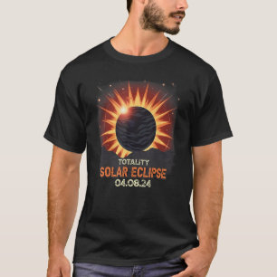 Camiseta Eclipse Solar Total de Montanha Estética 2024 Tota