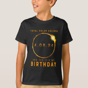 Camiseta Eclipse Solar Total e Sim É O Meu Aniversário de A