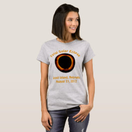 Camiseta Eclipse Solar Total (Grande Ilha, Nebraska)