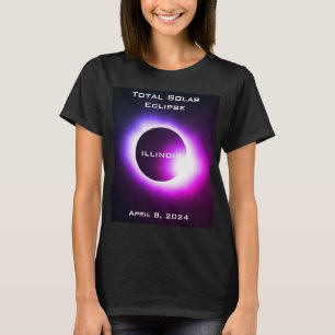 Camiseta Eclipse solar total ILLINOIS 8 de abril de 2024