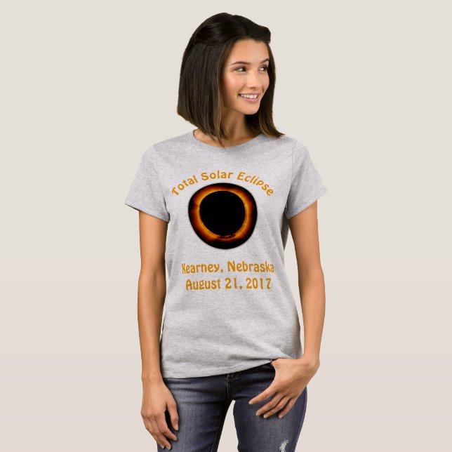 Camiseta Eclipse Solar Total (Kearney, Nebraska) (Frente Completa)