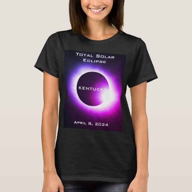 Camiseta Eclipse solar total KENTUCKEY 8 de abril de 2024 (Frente)