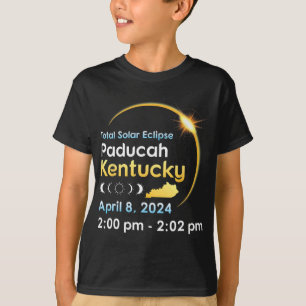 Camiseta Eclipse Solar Total No Páducah Kentucky No Dia 0 D