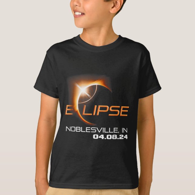 Camiseta Eclipse Solar Total Noblesville Indiana (Frente)